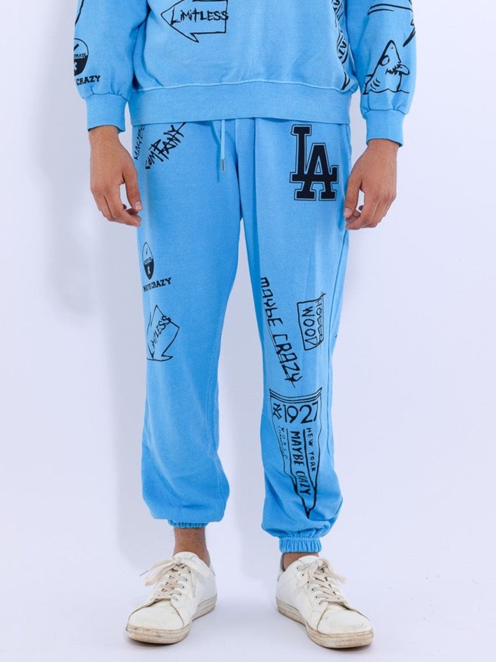 MAYBE CRAZY Black Mamba in Los Angeles SweatPant Blue O/S